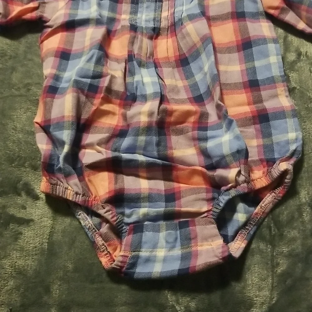 Oshkosh Baby Girl's Plaid Onesie